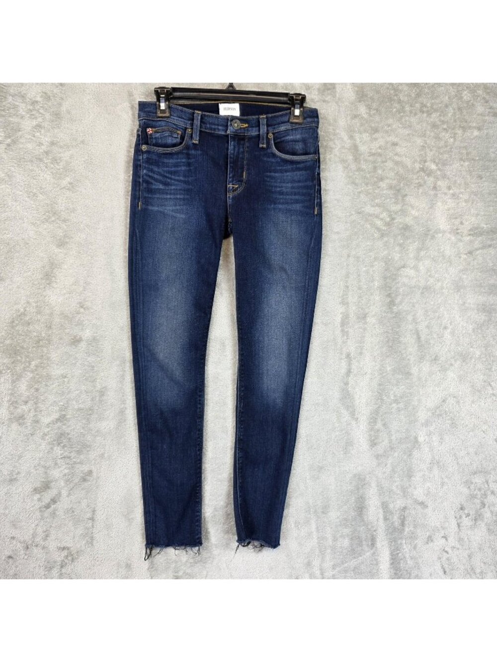 Hudson Colette Midrise Skinny Jeans Womens 27 Blue Dark Wash Stretch Denim